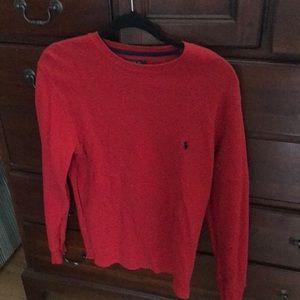 Mens waffle shirt med